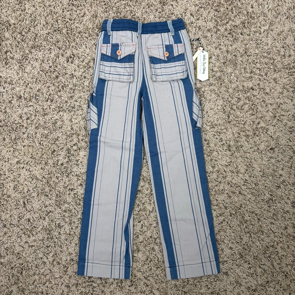Matilda Jane Joanna Gaines Pants Kids‎ 6 Little Rascal Striped Cargo Pants